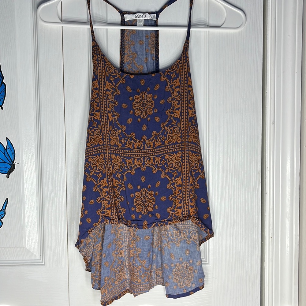 AnM blue and orange size M sleeveless tank